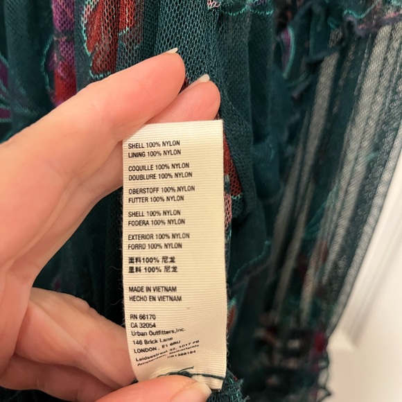 Free People Twyla Emerald Green Crop Top Size XL - Picture 6 of 9